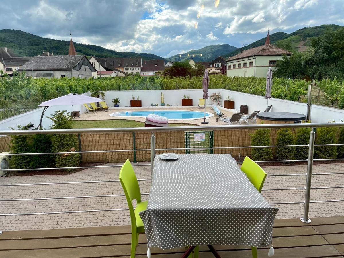 Alsacebnb - Gite 12 Personnes Dans Le Vignoble - Piscine Privee & Spa Ammerschwihr Eksteriør bilde