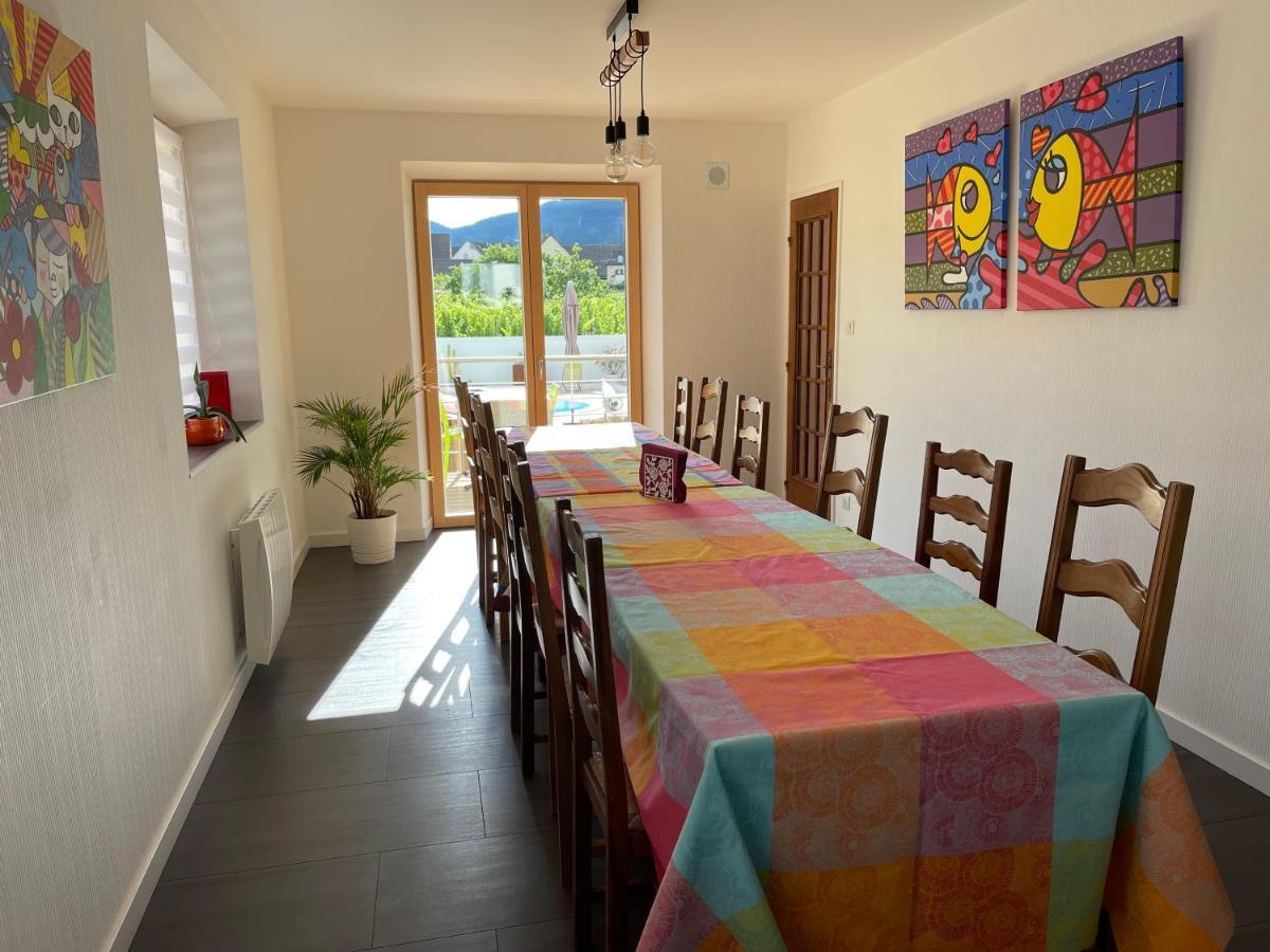 Alsacebnb - Gite 12 Personnes Dans Le Vignoble - Piscine Privee & Spa Ammerschwihr Eksteriør bilde