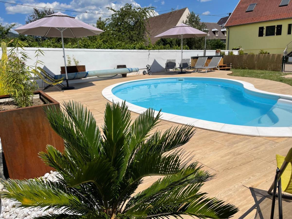 Alsacebnb - Gite 12 Personnes Dans Le Vignoble - Piscine Privee & Spa Ammerschwihr Eksteriør bilde