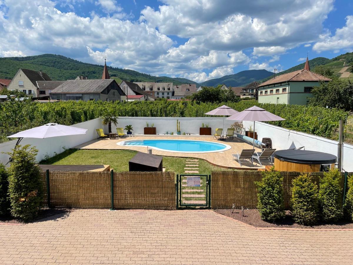 Alsacebnb - Gite 12 Personnes Dans Le Vignoble - Piscine Privee & Spa Ammerschwihr Eksteriør bilde