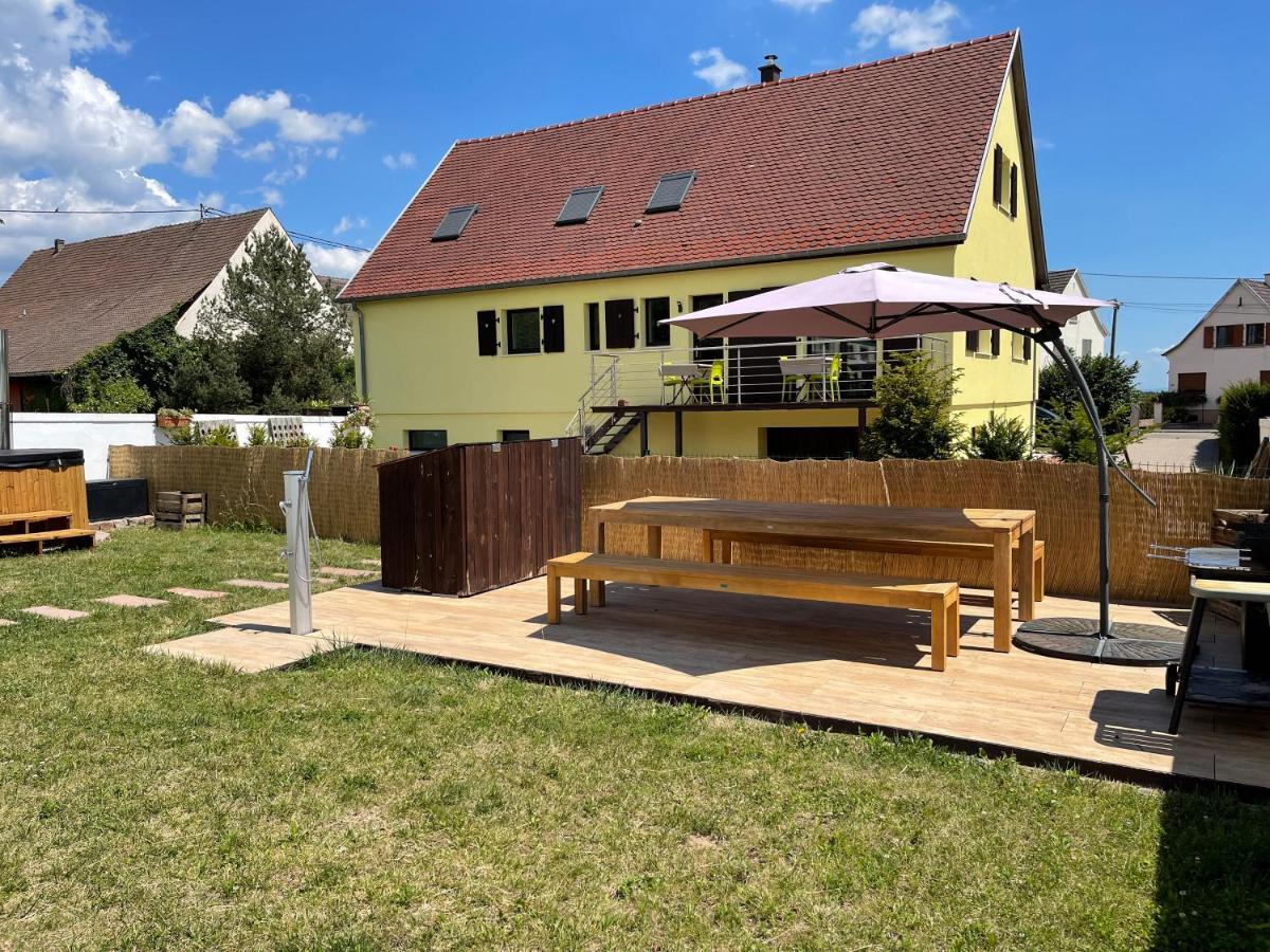Alsacebnb - Gite 12 Personnes Dans Le Vignoble - Piscine Privee & Spa Ammerschwihr Eksteriør bilde