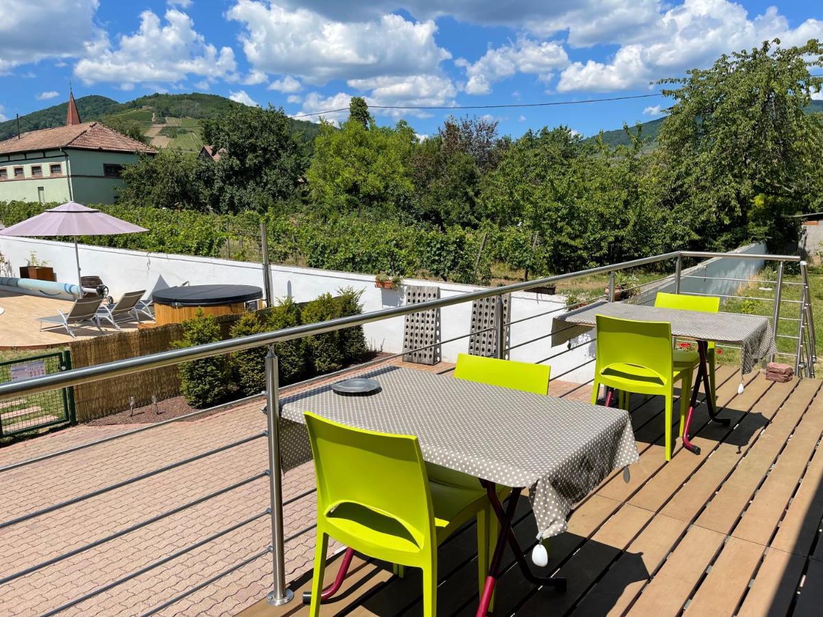 Alsacebnb - Gite 12 Personnes Dans Le Vignoble - Piscine Privee & Spa Ammerschwihr Eksteriør bilde
