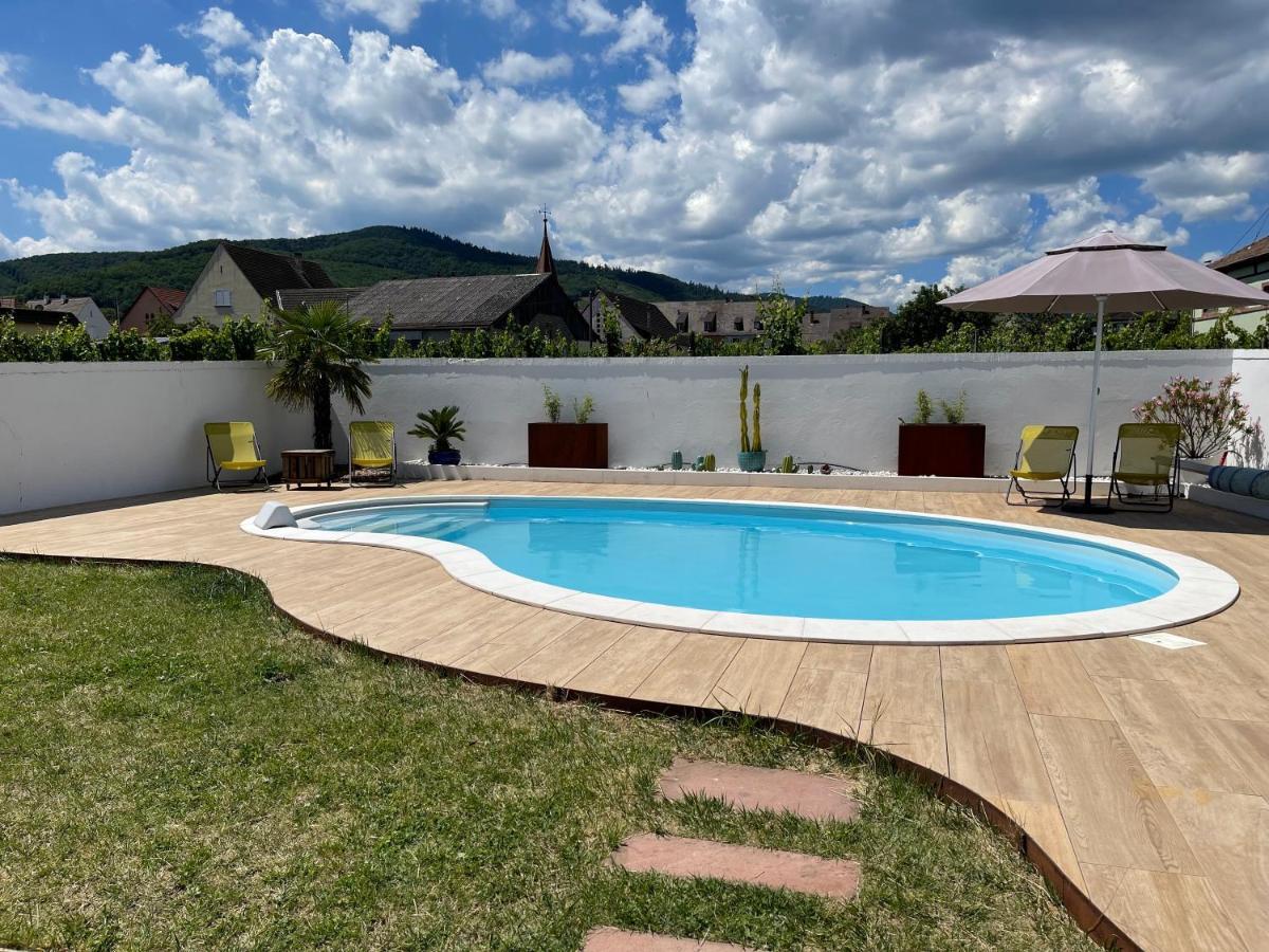 Alsacebnb - Gite 12 Personnes Dans Le Vignoble - Piscine Privee & Spa Ammerschwihr Eksteriør bilde